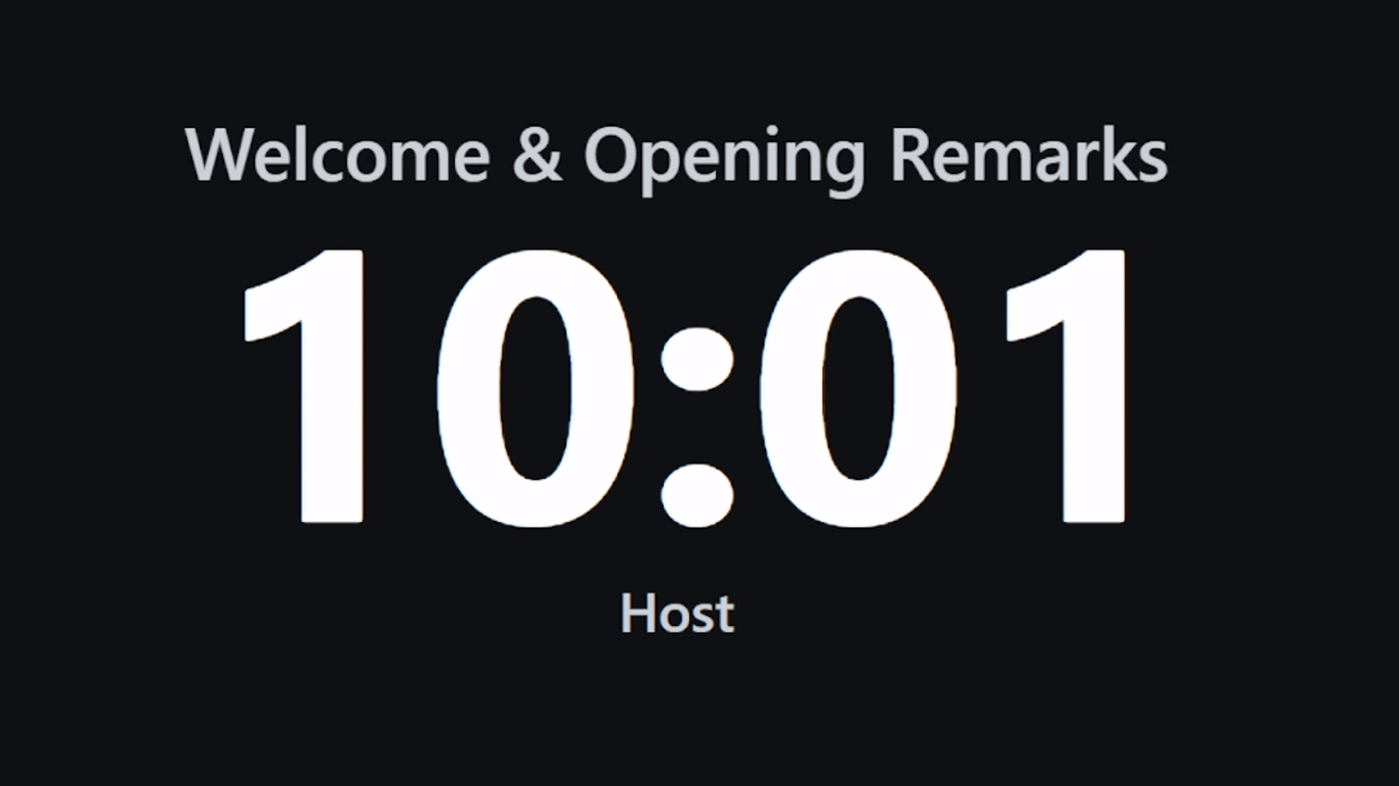 Timerbox a real-time event countdown timer for live productions